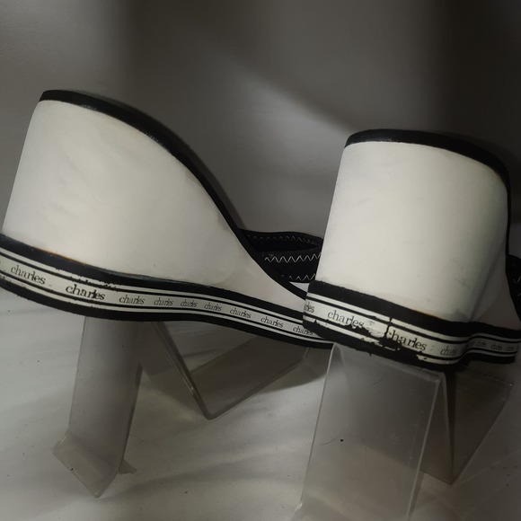 Charles David Neoprene wedge heel Sandals READ see measurements 8.5? - Picture 7 of 11